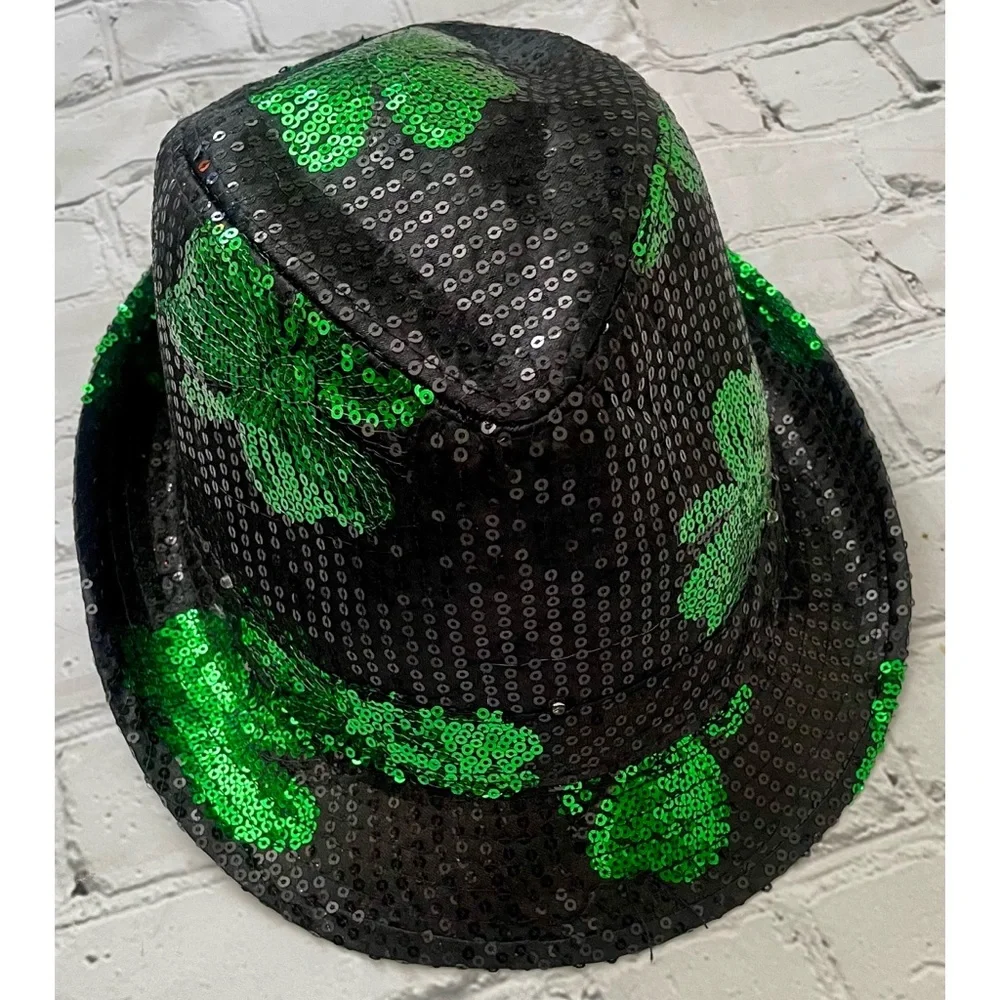 Rubies Costume LED Light Up Sequin St. Patrick’s Day Fedora Hat